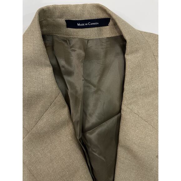 VTG Polo University Club Men Ralph Lauren Silk Wool Blazer Sport Coat 46 T - Picture 2 of 7